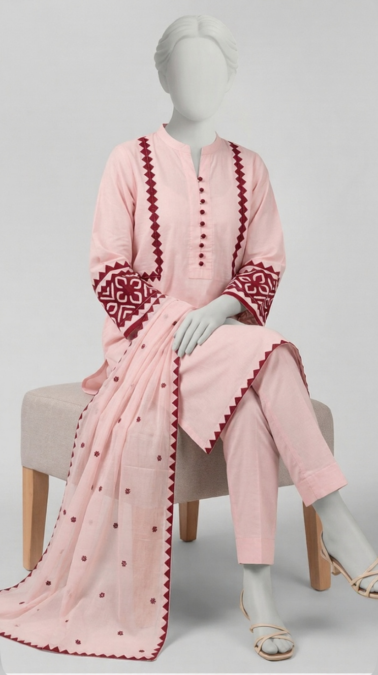 Haseen - Pink and Red