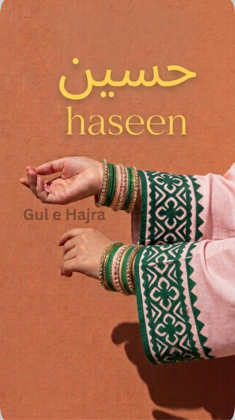 Haseen - Pink and Green