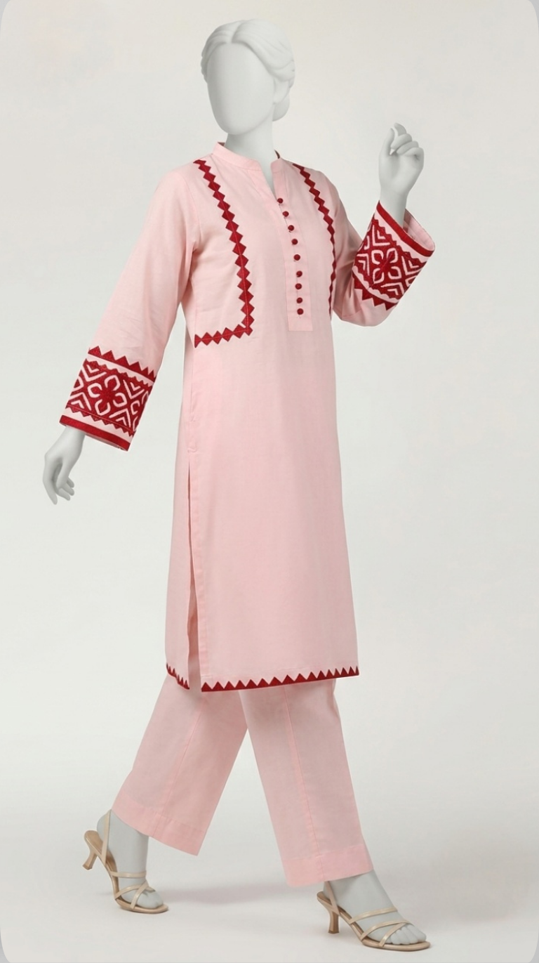 Haseen - Pink and Red