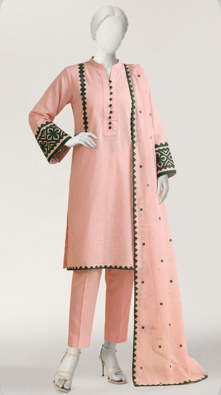 Haseen - Pink and Green