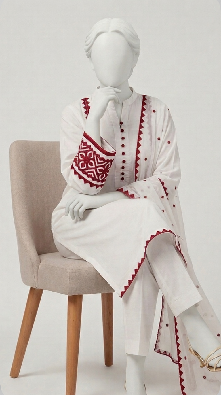 Haseen - White and red