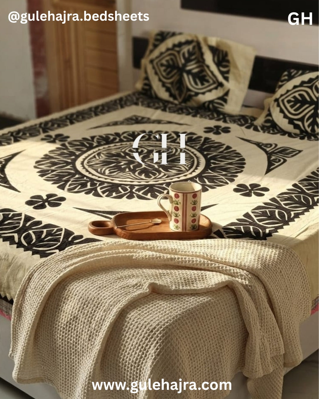 Kundan - 3pc Bedsheet