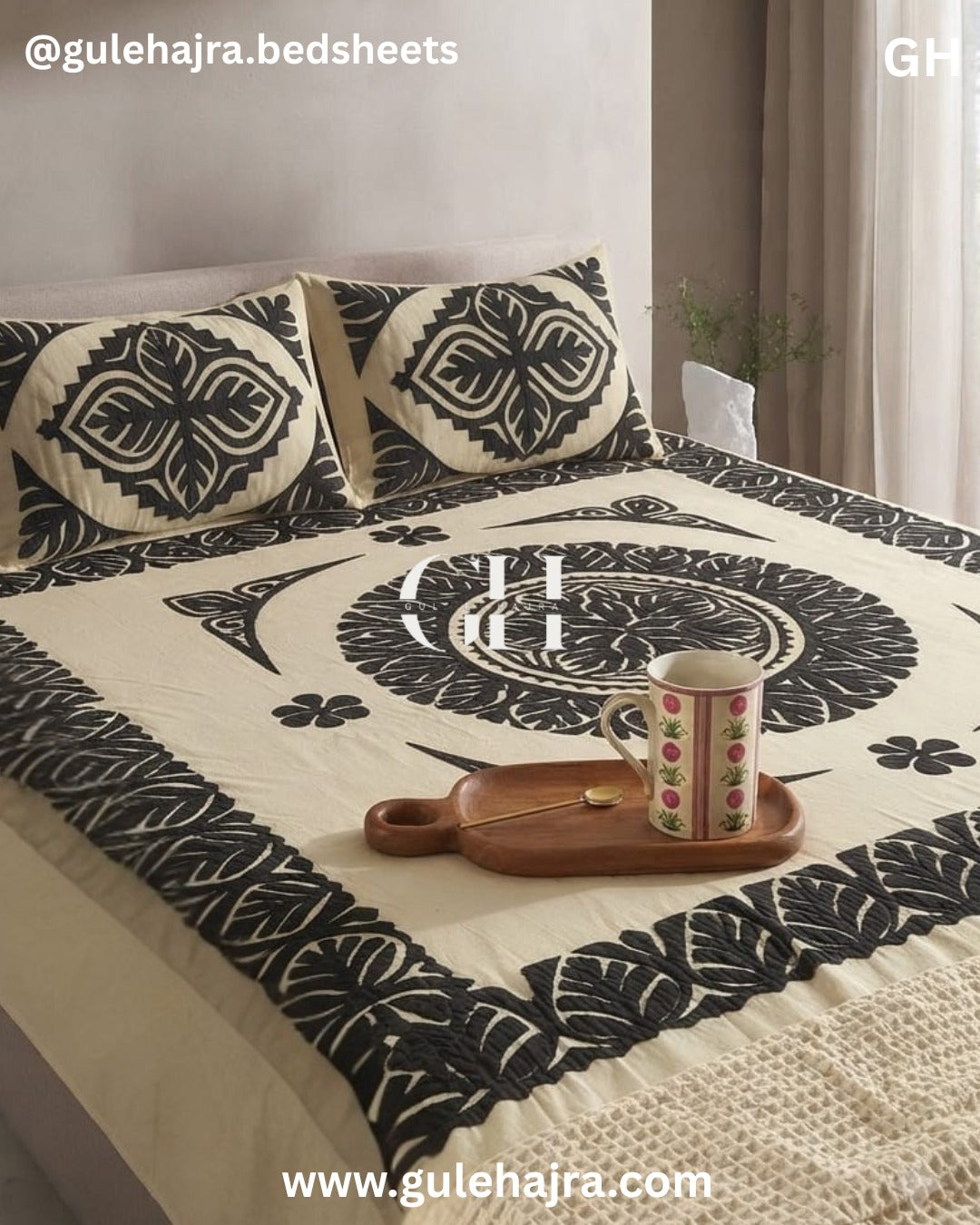 Kundan - 3pc Bedsheet