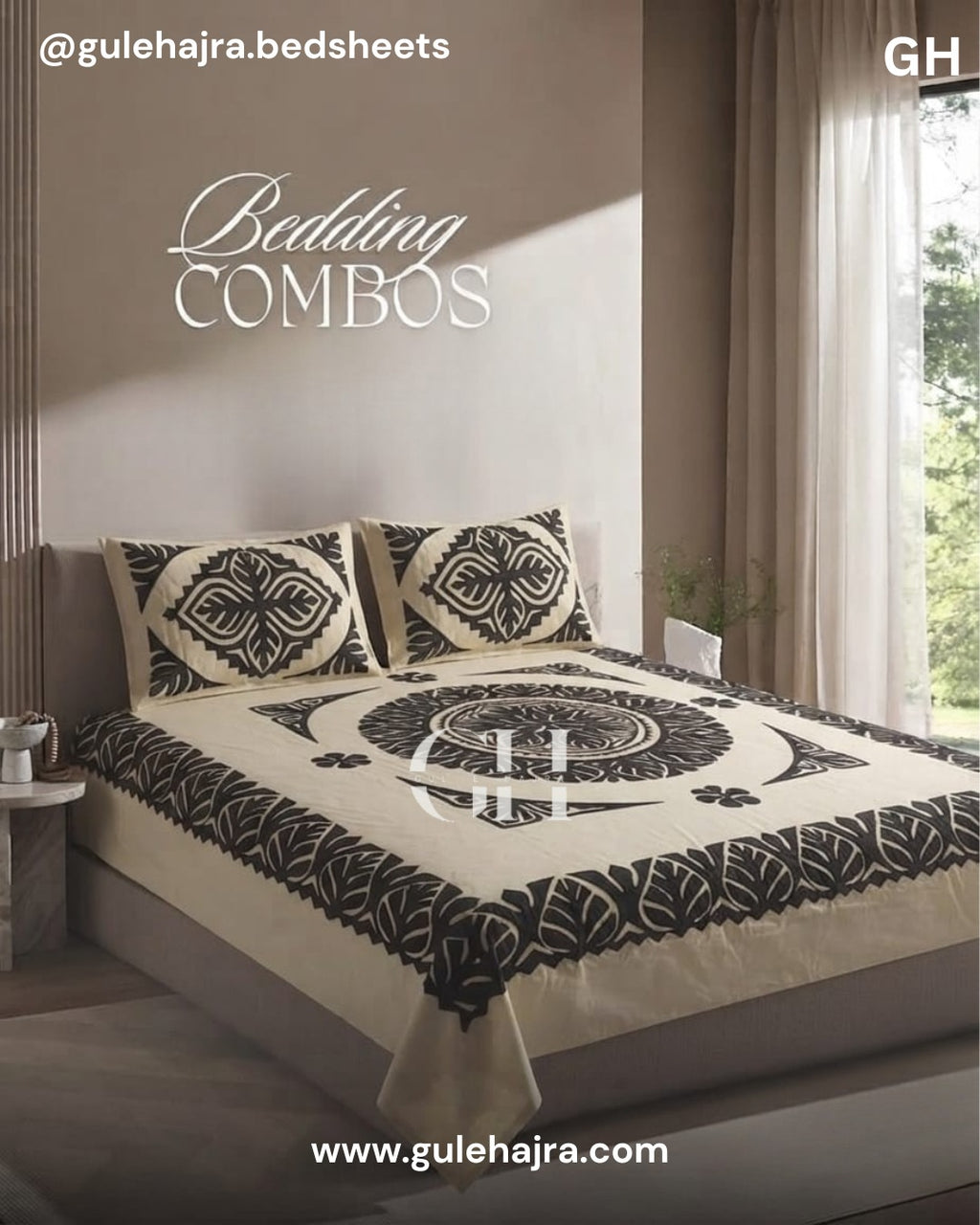 Kundan - 3pc Bedsheet