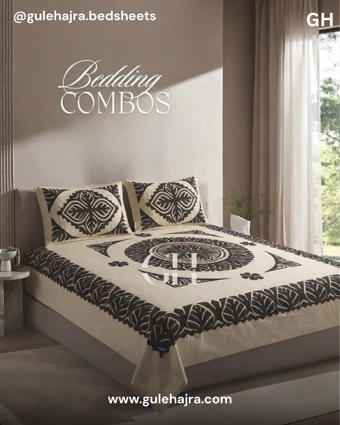 Kundan - 3pc Bedsheet