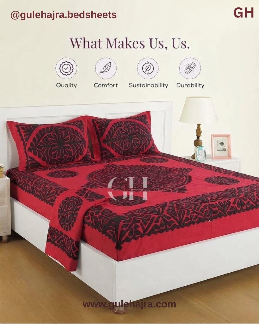 Anmol - 3pc Bedsheet