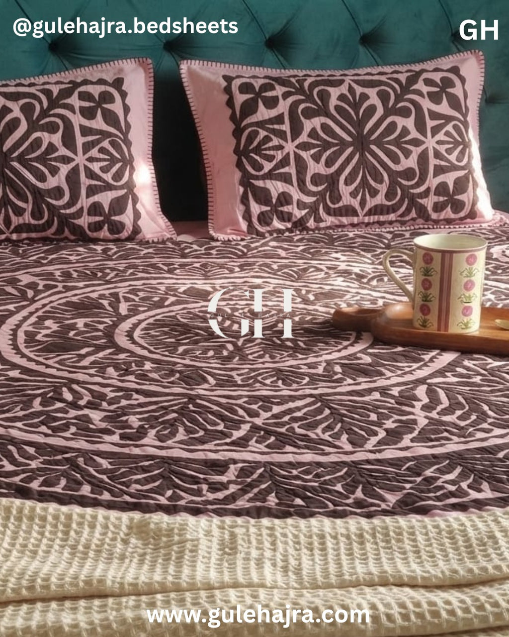 Gulabi - 3pc bedsheets