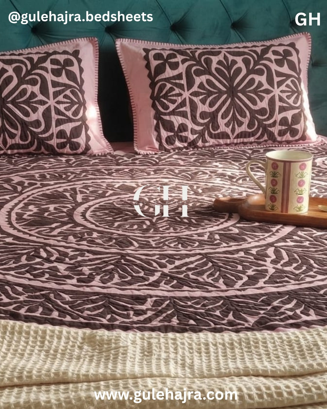 Gulabi - 3pc bedsheets